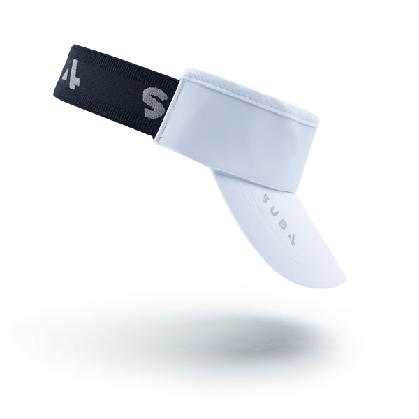 Running Visor Elastic Rear Band White