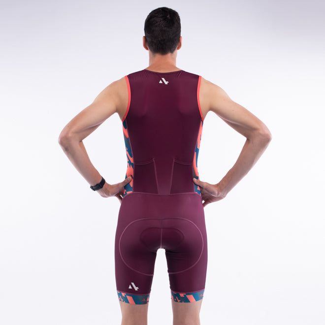 Triathlon Endurance Suit Crimson Camo