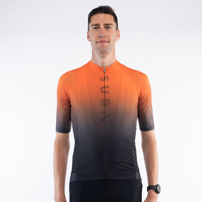 Cycling Jersey Euro Pro Orange Fade