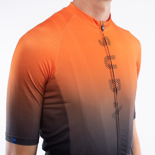 Cycling Jersey Euro Pro Orange Fade