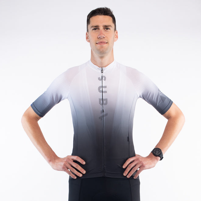 Cycling Jersey Euro Pro White Fade
