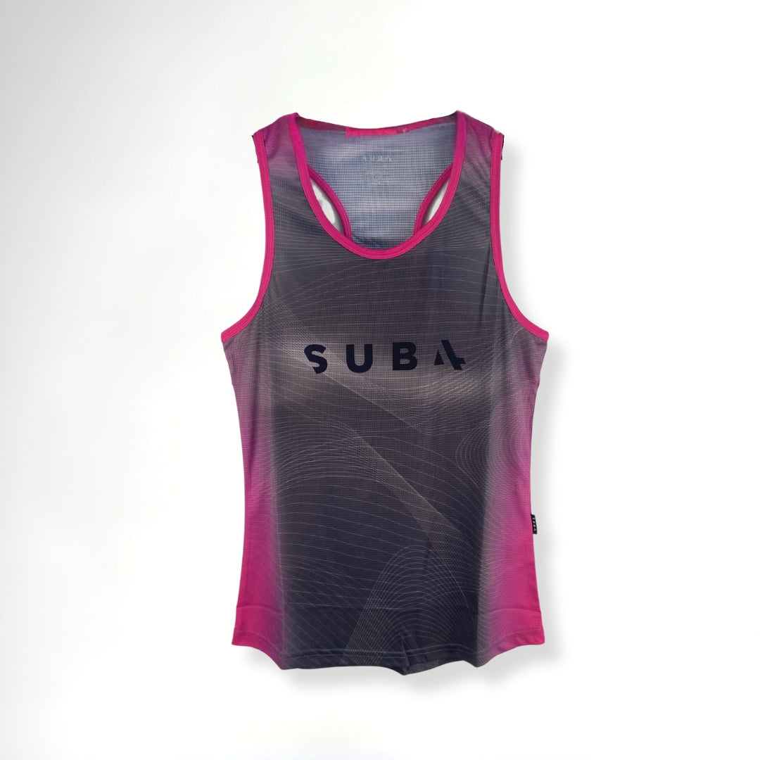 Running Singlet DryLyte Women's Pink Trim