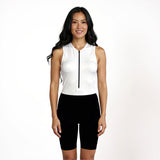 Triathlon Endurance Suit Action Women's White - Black