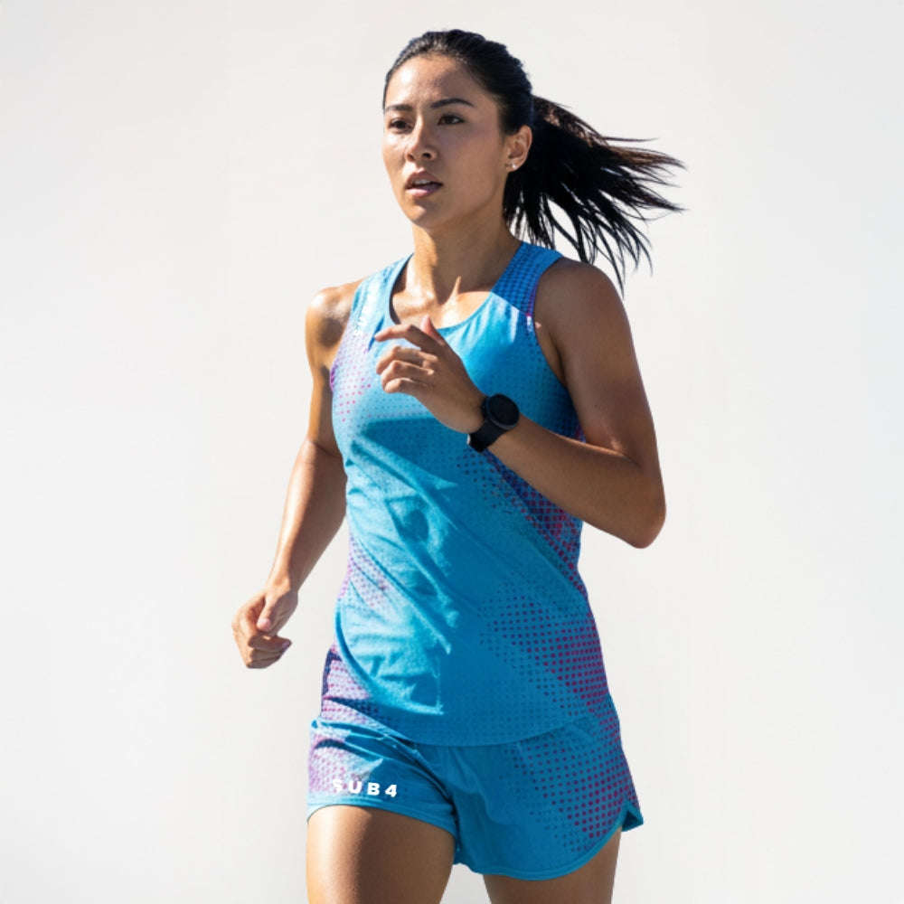 Running Singlet & Shorts Set Elite Women’s Fusion Blue
