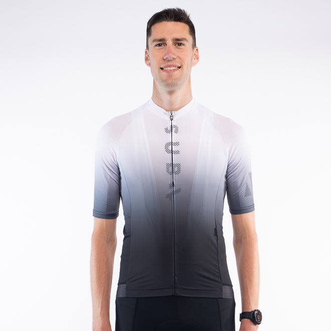 Cycling Jersey Euro Pro  White Fade