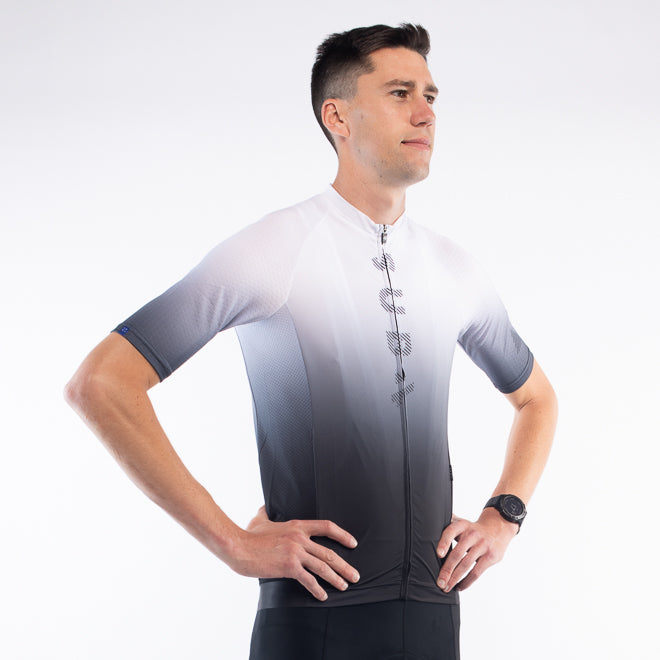 Cycling Jersey Euro Pro  White Fade