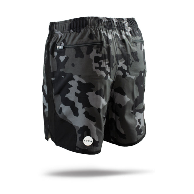 Running Shorts 5" Inch Camo Black