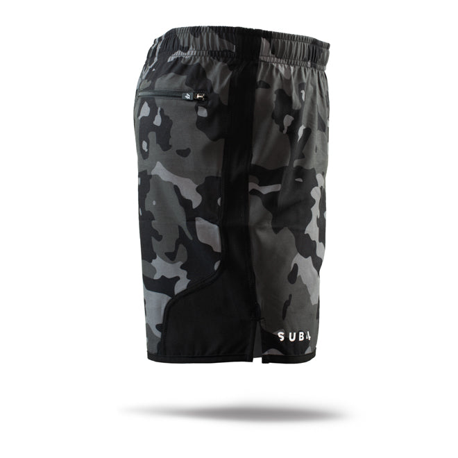 Running Shorts 5" Inch Camo Black