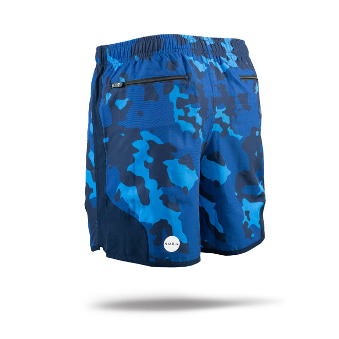 Running Shorts 5" Inch Camo Navy