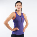 Triathlon Endurance Singlet Women's Purple Print