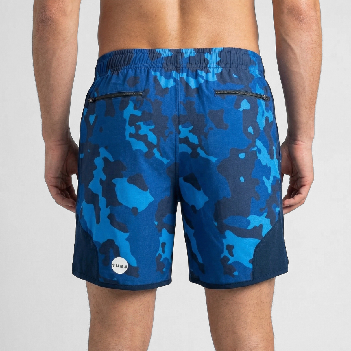 Running Trail Shorts 5" Inch Camo Navy