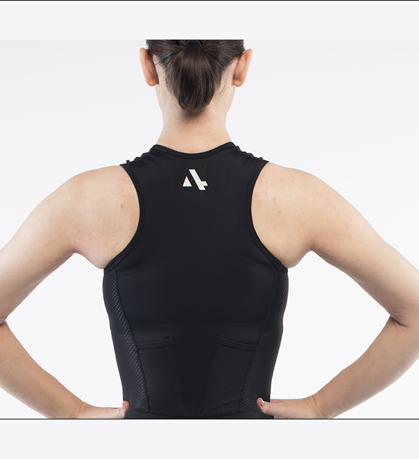 Triathlon Singlet Women's Action Black