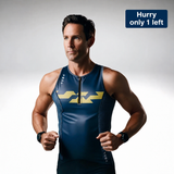Brevett Navy tri singlet with Hurry only 1 left badge
