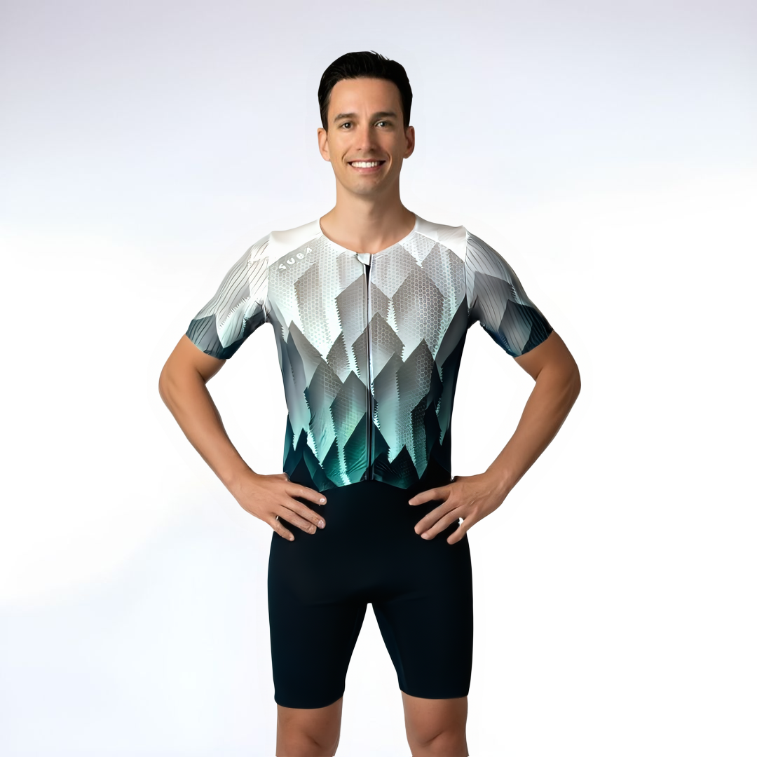 Triathlon Speedsuit Seamless Blue Ice